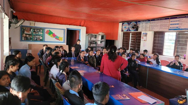 Orientation about child rights, child marriage and child friendly local government at School in Barhadasi RM.