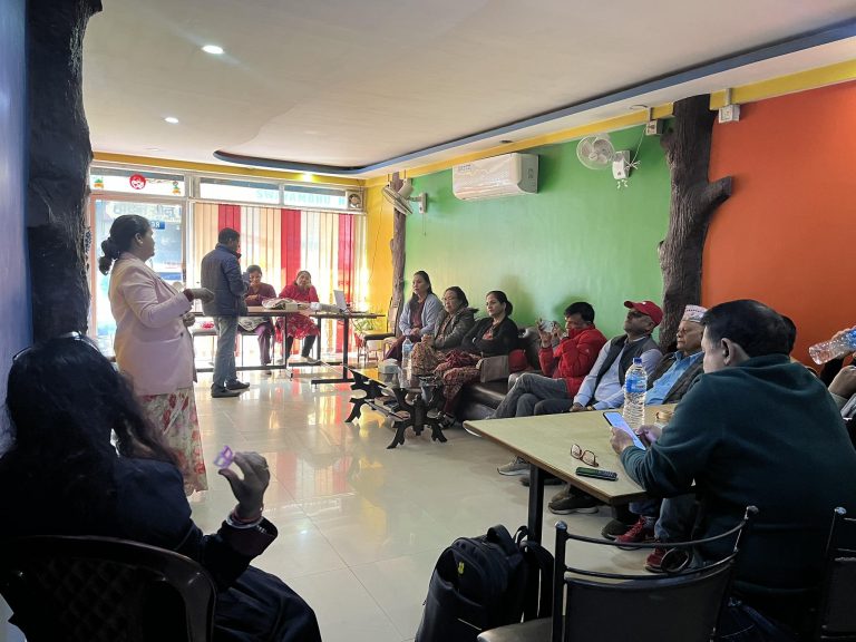 Meeting with Local Government on Claiming the Rights to Safe Abortion at Mechinagar.