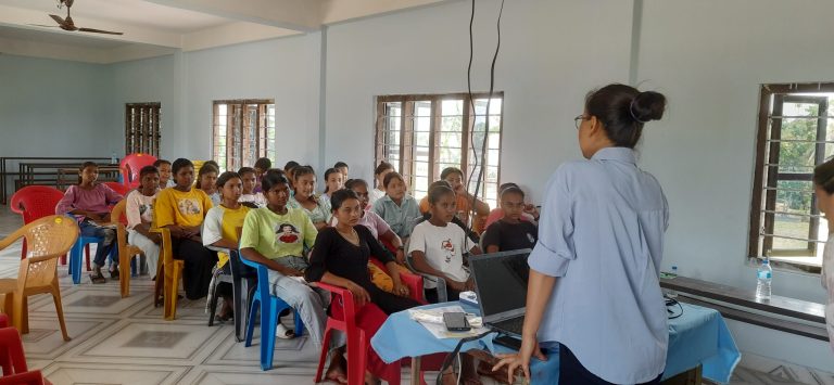 SRHR Training for young girls at Barhadasi RM.