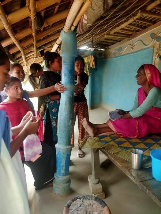 Door to Door raising activities at Kachankawal.