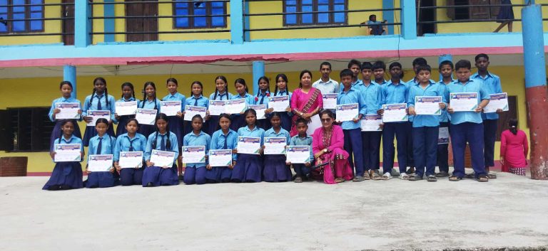 BLOP Classes and Certificate Distribution Conducted at Schools.